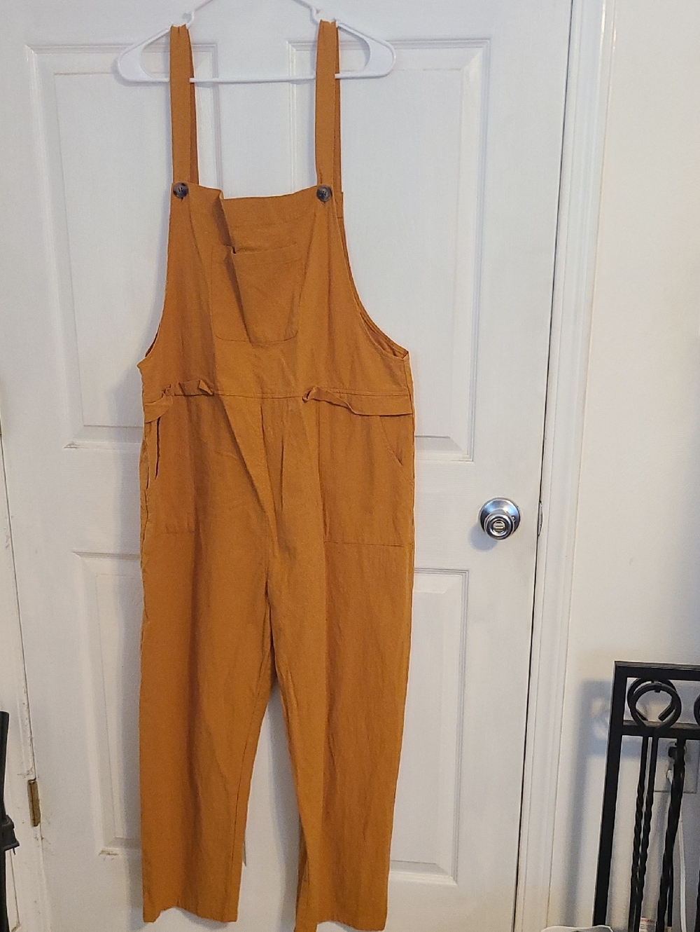 Mustard Yellow Cotton Overalls